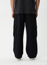 AFENDS Mens Atlas Canvas - Cargo Pant - Black - Afends mens atlas canvas   cargo pant   black