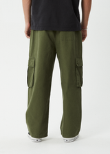 AFENDS Mens Atlas Canvas - Cargo Pant - Military - Afends mens atlas canvas   cargo pant   military