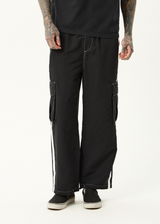 AFENDS Mens House Related - Cargo Pant - Black - Afends mens house related   cargo pant   black