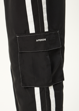 AFENDS Mens House Related - Cargo Pant - Black - Afends mens house related   cargo pant   black