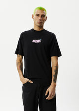 AFENDS Mens Universe - Retro Tee - Black - Afends mens universe   retro tee   black