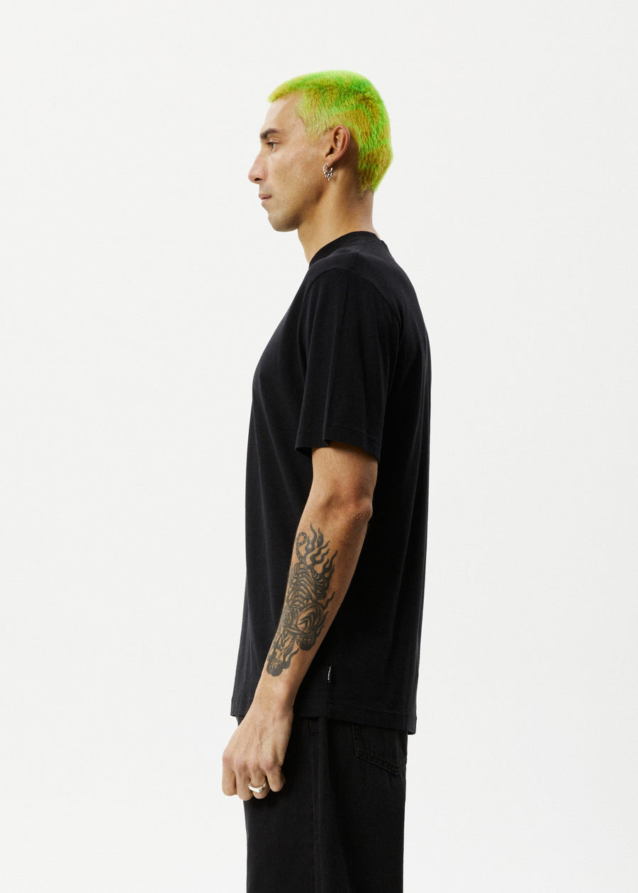 AFENDS Mens Universe - Retro Tee - Black