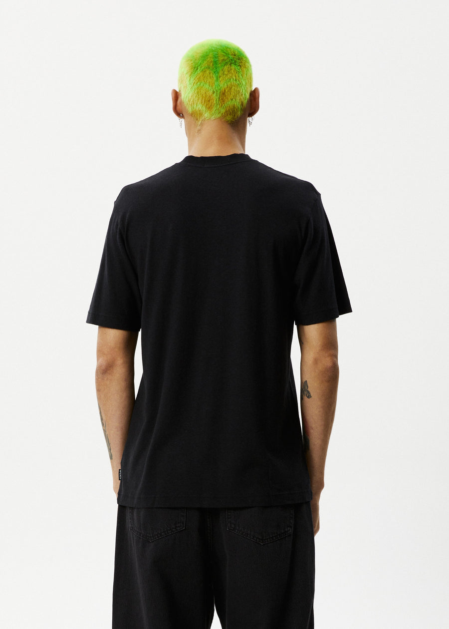 AFENDS Mens Universe - Retro Tee - Black