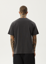 AFENDS Mens Graveyard - Boxy Tee - Stone Black - Afends mens graveyard   boxy tee   stone black