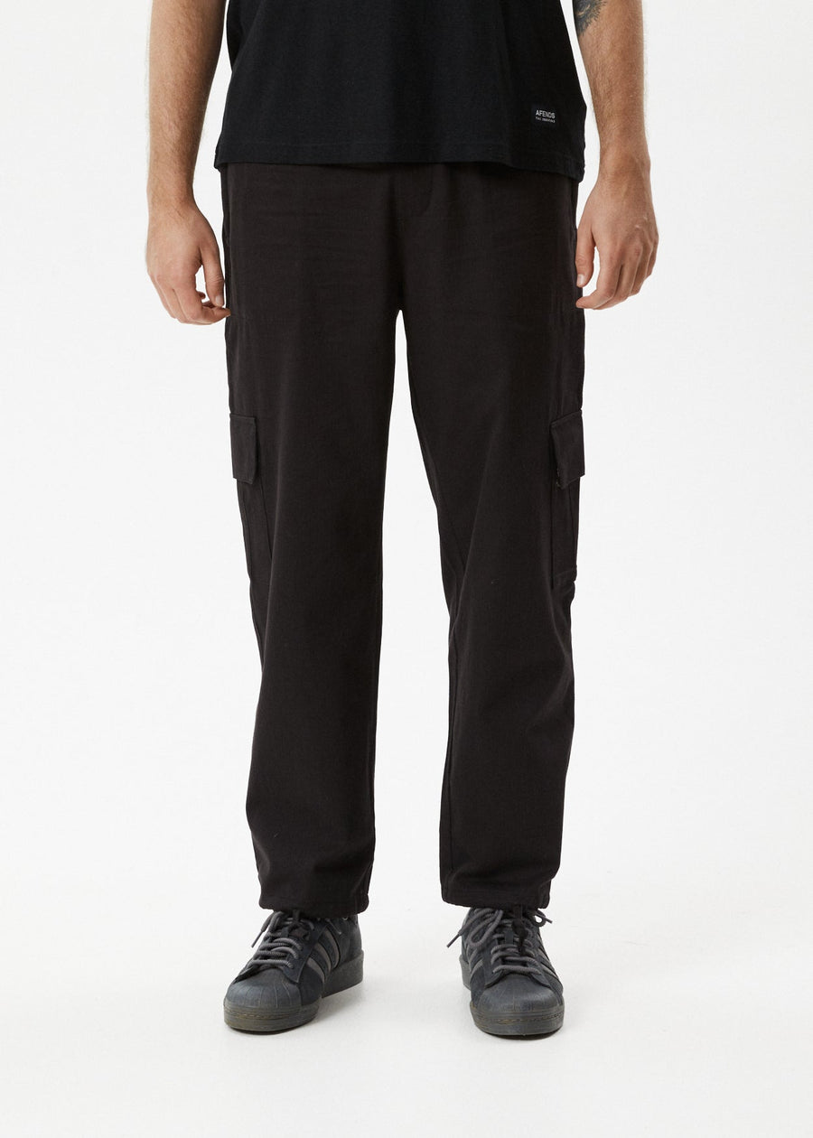 AFENDS Mens Atlas - Cargo Pant - Black
