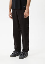 AFENDS Mens Atlas - Cargo Pant - Black - Afends mens atlas   cargo pant   black