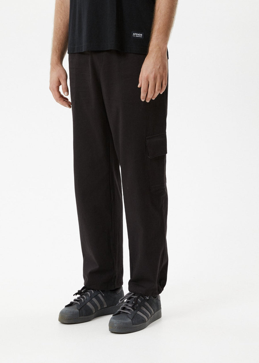 AFENDS Mens Atlas - Cargo Pant - Black