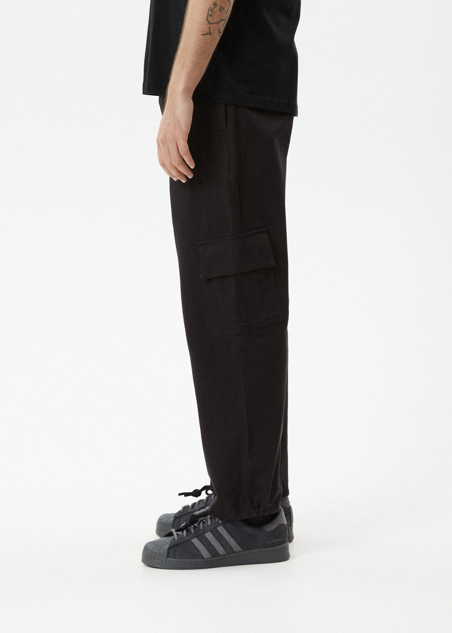 AFENDS Mens Atlas - Cargo Pant - Black