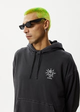 AFENDS Mens Graveyard - Hoodie - Charcoal - Afends mens graveyard   hoodie   charcoal