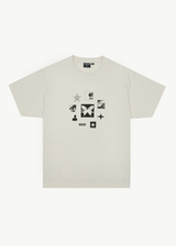 AFENDS Mens Disorder - Boxy Tee - Moonbeam - Afends mens disorder   boxy tee   moonbeam