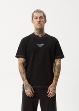 AFENDS Mens Gothic - Retro Tee - Black - Afends mens gothic   retro tee   black