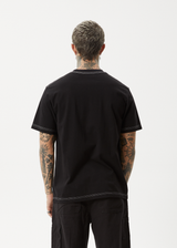AFENDS Mens Gothic - Retro Tee - Black - Afends mens gothic   retro tee   black