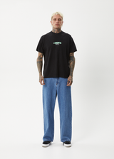 AFENDS Mens Break Through - Boxy Tee - Black - Afends mens break through   boxy tee   black