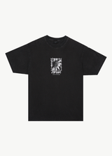 AFENDS Mens Sunflower - Boxy Tee - Stone Black - Afends mens sunflower   boxy tee   stone black