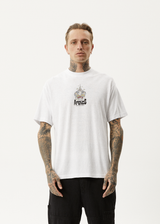 AFENDS Mens Magic Wizzo - Boxy Tee - White - Afends mens magic wizzo   boxy tee   white