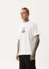 AFENDS Mens Magic Wizzo - Boxy Tee - White - Afends mens magic wizzo   boxy tee   white