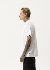 AFENDS Mens Magic Wizzo - Boxy Tee - White - Afends mens magic wizzo   boxy tee   white