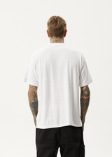 AFENDS Mens Magic Wizzo - Boxy Tee - White - Afends mens magic wizzo   boxy tee   white
