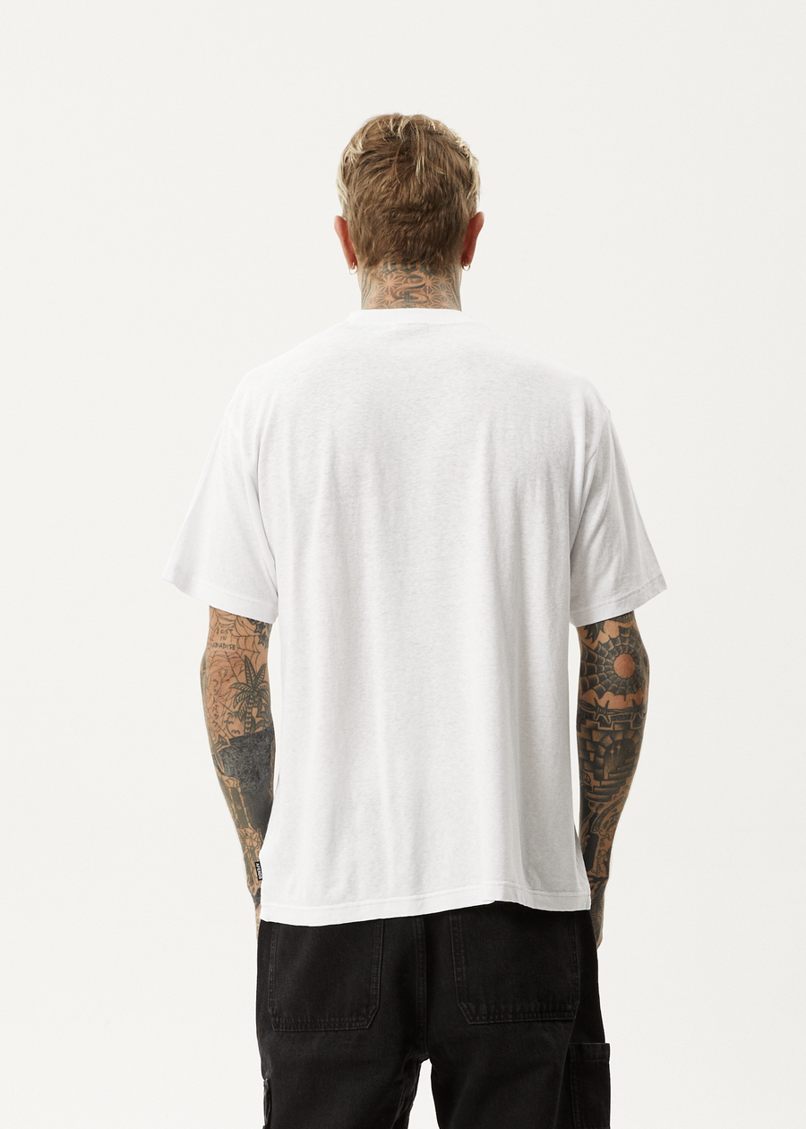 AFENDS Mens Magic Wizzo - Boxy Tee - White