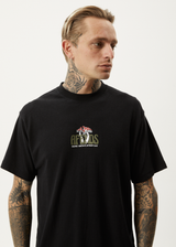 AFENDS Mens Let It Grow - Boxy Tee - Black - Afends mens let it grow   boxy tee   black