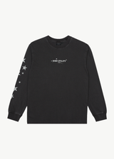 AFENDS Mens High Utility - Long Sleeve Tee - Stone Black - Afends mens high utility   long sleeve tee   stone black