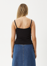 AFENDS Womens Mirage Bamboo - Sheer Singlet - Black - Afends womens mirage bamboo   sheer singlet   black 