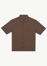 AFENDS Mens Hometown - Short Sleeve Shirt - Coffee - Afends mens hometown   short sleeve shirt   coffee