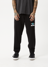 AFENDS Mens Hometown - Track Pant - Black - Afends mens hometown   track pant   black