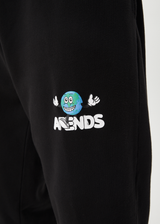 AFENDS Mens Hometown - Track Pant - Black - Afends mens hometown   track pant   black