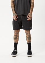 AFENDS Mens Valley - Zip Off Spray Pant - Black - Afends mens valley   zip off spray pant   black