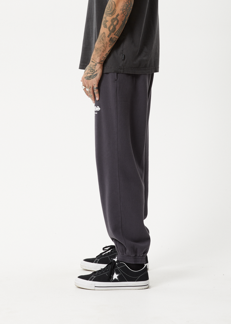 AFENDS Mens Gothic - Track Pant - Charcoal