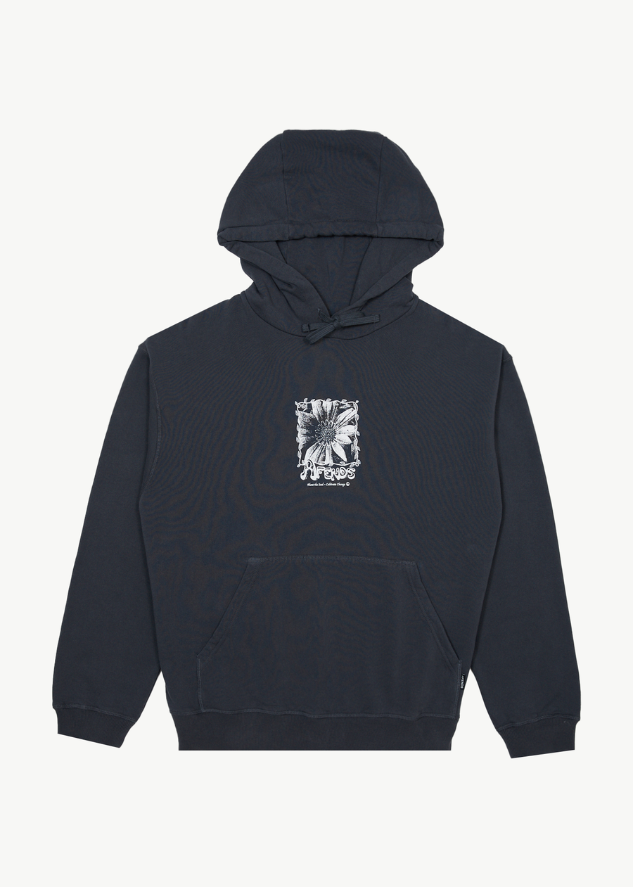 AFENDS Mens Sunflower - Hoodie - Charcoal
