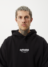 AFENDS Mens Gothic - Hoodie - Black - Afends mens gothic   hoodie   black