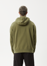 AFENDS Mens Questions - Hoodie - Military - Afends mens questions   hoodie   military