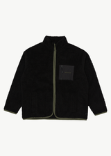 AFENDS Mens Arctic - Fleece Zip Up Jacket - Black - Afends mens arctic   fleece zip up jacket   black 