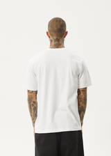 AFENDS Mens Times Up - Retro Tee - White - Afends mens times up   retro tee   white