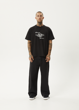 AFENDS Mens Bad Luck - Heavy Boxy Tee - Black - Afends mens bad luck   heavy boxy tee   black