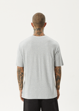 AFENDS Mens Screwed - Retro Tee - Shadow Grey Marle - Afends mens screwed   retro tee   shadow grey marle