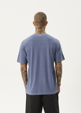 AFENDS Mens Screwed - Retro Tee - Washed Marlin - Afends mens screwed   retro tee   washed marlin
