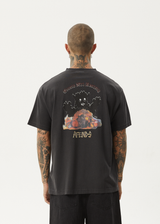 AFENDS Mens Crashed Out - Boxy Tee - Stone Black - Afends mens crashed out   boxy tee   stone black
