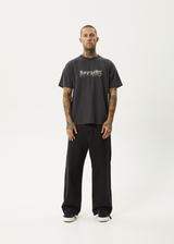 AFENDS Mens Scorched - Heavyweight Boxy Tee - Stone Black - Afends mens scorched   heavyweight boxy tee   stone black