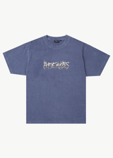 AFENDS Mens Scorched - Heavy Boxy Tee - Washed Marlin - Afends mens scorched   heavy boxy tee   washed marlin