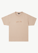 AFENDS Mens Age Old - Boxy Tee - Taupe - Afends mens age old   boxy tee   taupe