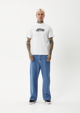 AFENDS Mens Gello - Retro Tee - White - Afends mens gello   retro tee   white