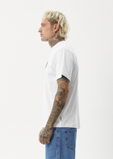 AFENDS Mens Gello - Retro Tee - White - Afends mens gello   retro tee   white