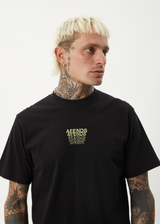 AFENDS Mens Repeat - Retro Tee - Black - Afends mens repeat   retro tee   black