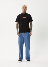 AFENDS Mens Dosed - Retro Tee - Black - Afends mens dosed   retro tee   black