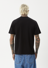 AFENDS Mens Dosed - Retro Tee - Black - Afends mens dosed   retro tee   black