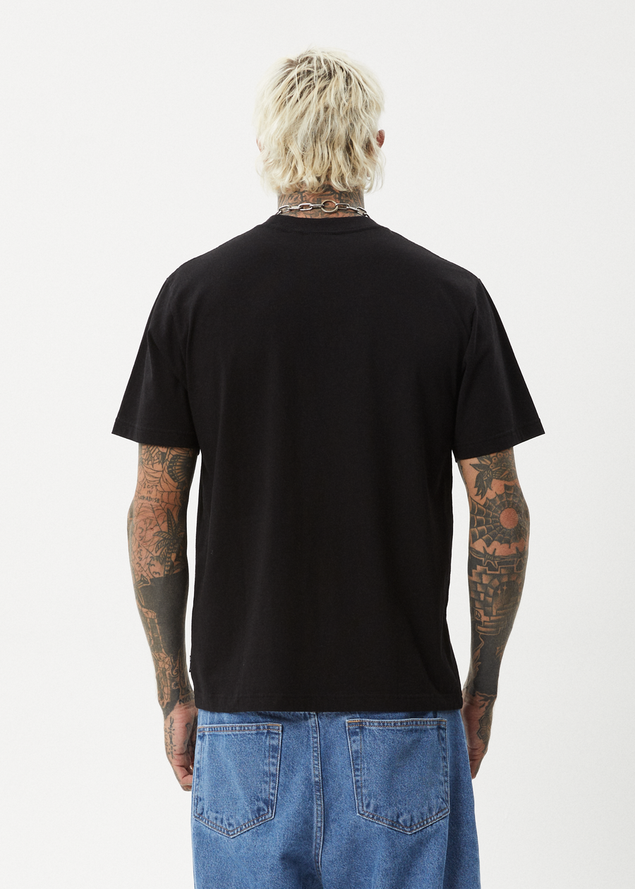 AFENDS Mens Dosed - Retro Tee - Black