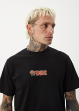 AFENDS Mens Dosed - Retro Tee - Black - Afends mens dosed   retro tee   black